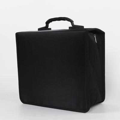 China Wholesale Black Square Cd Collection Case Large Capacity Home Shockproof Wear-resistant Storage Box for sale