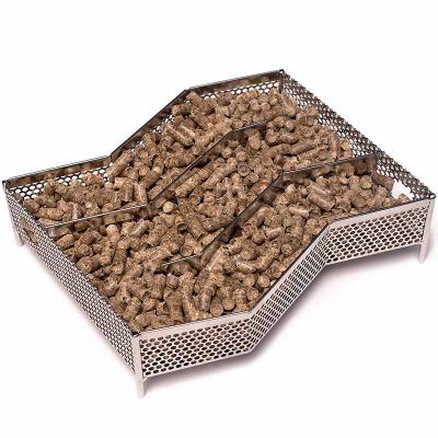 China Dustproof Stainless Steel Smoke Generator Box Generator Smoked Net Basket BBQ Smoke Box for sale