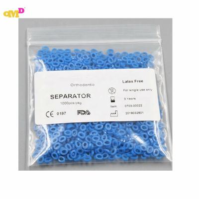 China Orthodontic Treatment Blue Color High Quality Dental Material Orthodontic Elastic Separator for sale