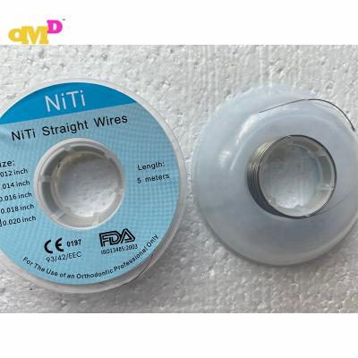 China dental orthodontic orthodontic treatment niti straight archwire 5 meters / stainless steel orthodontic ligature wire for sale