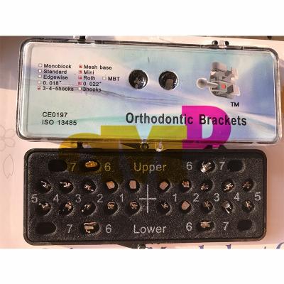 China Orthodontic Treatment (24pcs/box) MIM Metal Orthodontic Bracket with Roth Buccal Tube Battle Tank for sale