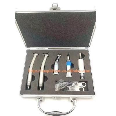 China Dental metal student dental handpiece kit pana 2pcs max plus handpiece and 1 set low speed handpiece kit for sale