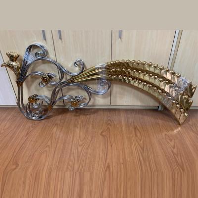 China Modern Glass Door Tube Railing Stair Stainless Steel Pipe Flower Decorative Fittings Hardware Accessories for sale