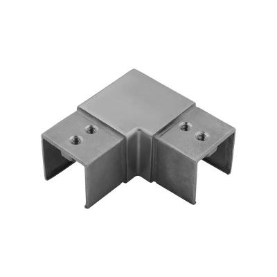 China AISI 304 / 316 Custom High Quality Adjustable 45 Square Rectangular Tube Connector for sale