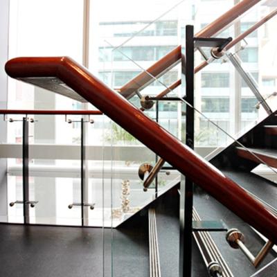 China Hotel PVC Indoor Wooden Stair Stair Plastic Material Handrail Design for sale