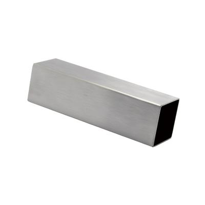 China Structure Stainless Steel Pipe SS304 Square / Rectangular Slotted Special Profile Pipe In Mirror Finish for sale