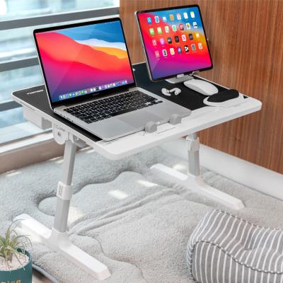 China (Size) Adjustable Bed Tray Table, TOPGO Laptop Desk for Floor with Folding Legs, Laptop for Couch for sale