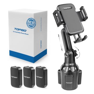 China Easy to Install TOPGO Affordable Bestselling High Quality Mobile Phone Holder with Extension Rod Cup Holder for sale