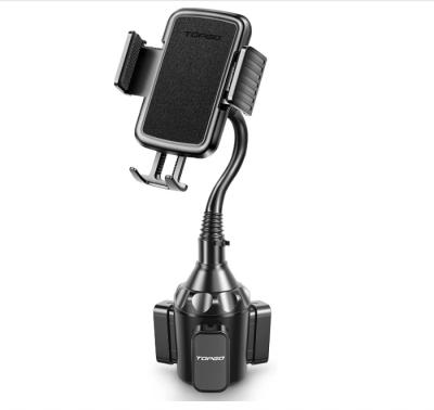 China UPGRADED VERSION TOPGO Cup Holder Phone Mount, TOPGO Cup Phone Holder [No Shake & Height-adjustable Pole] for Car, Cell Phone Cradle for iPhone for sale