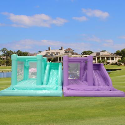 China Inflatable Jumping Castle Combo Bounce House Inflatable Bouncy Castle Combo With Slide Inflatable Bouncy Jumping Castle With Combo Slide Bounce House Commercial Slide for sale