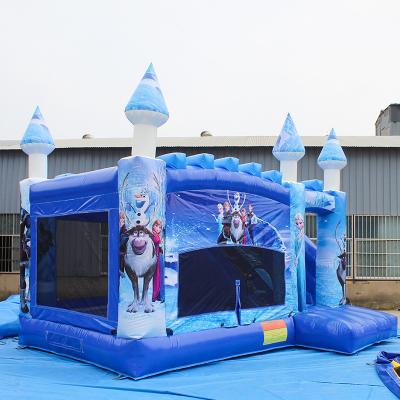 China Bounce House With Slide 4*3 Side Inflatable Castle With Slide Commercial Grade Bounce House Wedding Inflatable Bounce House With Slide for sale