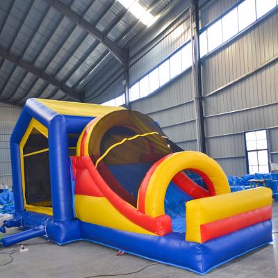 China Inflatable Water Slide For Sale Inflatable Commercial Bouncy Castle With Water House Slide Commercial Bouncy Castle Inflatable Bounce Slide for sale