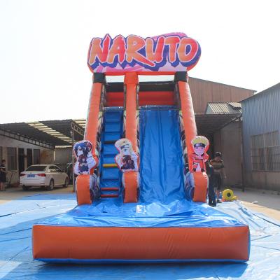 China White Water Park Slider Bounce House Slide Ready To Board White Castle Bounce House With Slide And Ball Pit for sale