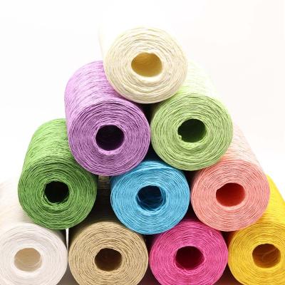 China Natural COOMAMUU Lace Rope Paper Ribbon Viable Raffia Wrapping Gift Box DIY Scrapbooking Opens Wedding Birthday Party Decoration for sale