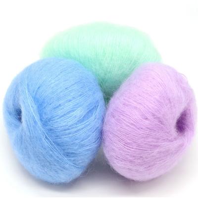 China COOMAMUU Mohair Thin Yarn Anti-pilling Hand Knitting Fine Plush Wool Crochet Chat Villi Plump Delicate Smooth for sale