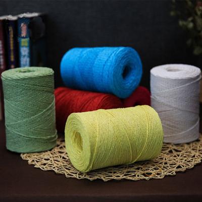 China COOMAMUU 500g/roll Hand Viable Crochet Yarn Raffia Chunky Knitting Yarn Straw Rope Paper Yarn For Summer Handmade Hat Material Supplier for sale