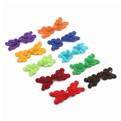 China COOMAMUU SUSTAINABLE Beaded Chinese Knot Button Butterflies For Chinese Crafts Frog Closure Buttons Knot Fastener Sewing Handmade Craft for sale