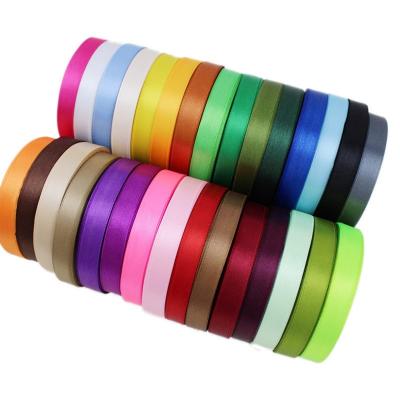 China COOMAMUU Beautiful Ribbon Craft Sewing Supplies 1.2cm 25yards/lot 22M Polyester Bowknot DIY Wrapping Color Gift Ribbon for sale