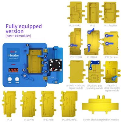 China JC iHeater FACE ID Pre-Heating Station Thermostat Platform Heating Plate Module For iPhone X XS XSMAX 11 12 13 MINI PRO Max for sale