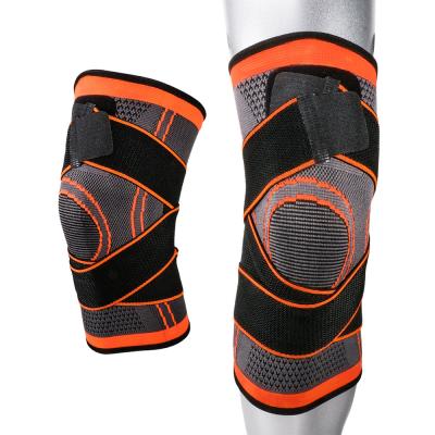 China Adjustable Knee Guard Moq Breathable Adjustable Elasticity Stockings Sleeve Ties Knee Compression Relieve Swell Knee Protector for sale