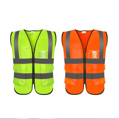 China EN471 Water Proof Safety Vest With Pockets Roadsafe Running Radwear Automatic Zipper Vest Vest for sale