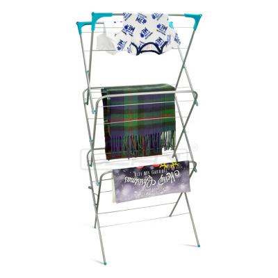 China Modern Adjustable Clothes Drying Rack Indoor Outdoor Foldable Stainless Steel Clothes Drying Rack for sale