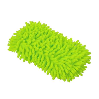 China Large Chenille Longevity 2 In 1 Large Microfiber Chenille Car Wash Sponge Cleaning Sponges for sale