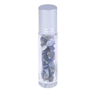 China Wholesale 10ML Blue Vein Stone Quartz Essential Oil Crystal Bottle Crystals Gemstone Perfume Bottles From Europe for sale