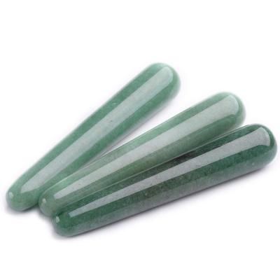 China Body Amazon Pleasure Jade Stick Green Aventurine Magic Wand Massager 30 Hot Natural Healing Speed for sale