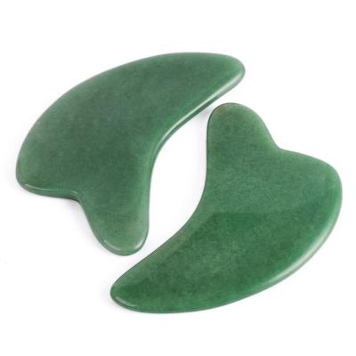 China Europe Customized Crystal Facial Gua Sha Green Aventurine Gua Sha Anti Aging Tools for sale