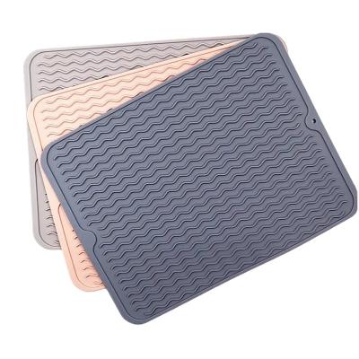 China Food Grade Place Mat Silicone Foldable Heat Resistant Waterproof 30*40cm Home Viable Mat Kitchen Non-Slip Insulation Pad for sale