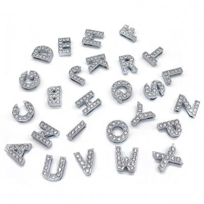 China Cheap Clog Charm Metal Letter Bling Shoe Charms Designer Shoes Charms Wholesale Luxury Chains Chunks for sale