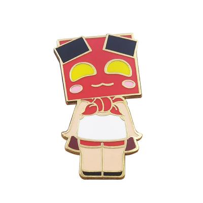 China America Custom Your Own Design Blank Sublimation Flash Colorful Metal Enamel Lapel Pin Cartoon Rainbow Soft Badge With Paper Card for sale