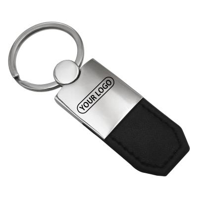 China Durable Custom Sublimation Leather Holder Blank PU Car Faux Logo Key Chain Leather Accessories for sale