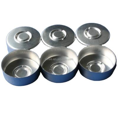 China Non Spill 20mm Aluminum Vial Caps for sale