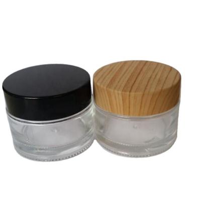 China For Packing Skin Cream 5ml 10ml 20ml 30ml 50ml 100ml Frosted Clear Amber Cosmetic Glass Jars for sale