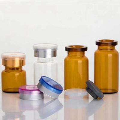 China Pharmaceutical injection glass vial 5ml 10ml for pharmaceutical use with rubber stopper 5ml glass vial for sale