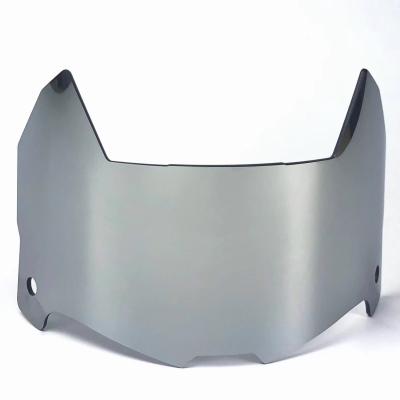 China Luxury Mirror Bat Man Eye Shield Visor With Clips Football Helmet Visor Soccer Shade For Youth And Adult for sale