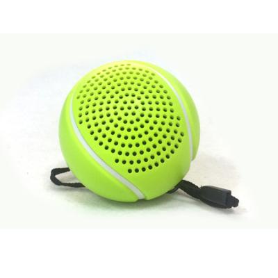 China Mini TF Wireless Bass Blue Card Tooth Speaker Dinner Tennis Tennis MP3 Wireless Portable Speaker With Lanyard for sale