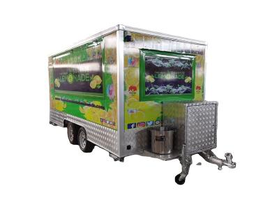 China Luxury Custom Mobile Kitchen BBQ Trailer Fast Food Carts Coffee Truck Pizza Burger Beer Bar Food Truck Concession Trailer for sale