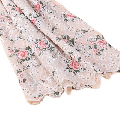 China Breathable Wholesale Custom Printing Floral Polyester Fabric Making Baby Bedspread Clothing Fabric for sale