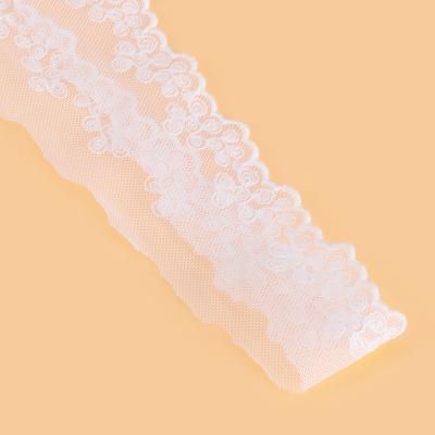 China Factory direct anti-static lace trim embroidery lace decorative band for lace wedding dress for sale