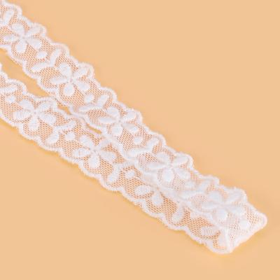 China Popular Anti-static Embroidery Lace Strip Mesh Lace Trim Decorative For Ladies Dresses With Good Quality for sale