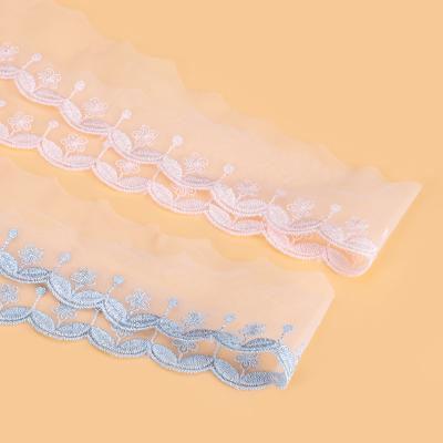 China Hot Selling Anti-static Lace Band Decoration Mesh Lace For Dresses With Cheap Price for sale