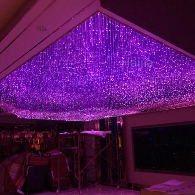 China Star Light Points In The Most Popular Romance Control DMX512 Fiber Optic Ceiling Decoration Multicolor Led Wedding Light for sale