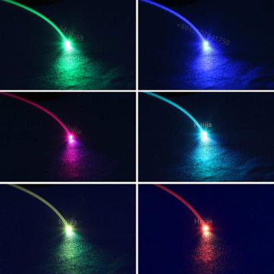 China End Glow Illumination Distance Extra Long Diameter 2.5mm 3.0mm PMMA Light Ultra Bright Fiber Optics for sale