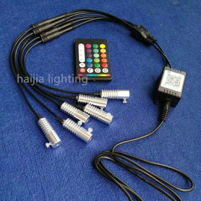 China RGB Music Atmosphere Bluetooth APP & RF Working High Quality Mini Size 12V Remote Control Led Fiber Star Light Source Engine for sale