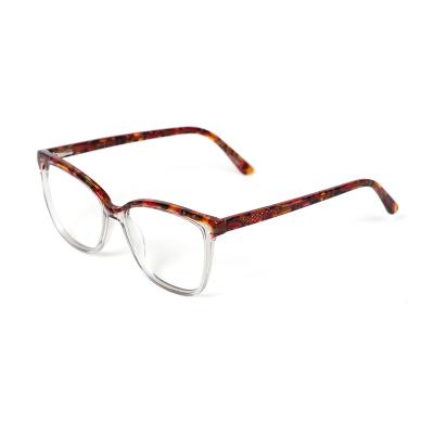 China Custom Wholesale Designer Spectacle Frames For Women Men Acetate Optical Glass Glasses Eyewear for sale