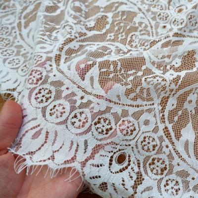 China Pretty Assorred DELACE handmade colorful nature flower figure fabric eyelashi lace for wedding dresses women lace for sale