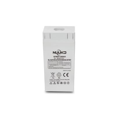 China NUUKO Battery Pack 2V Lead Acid Battery 200ah High Quality Battery for sale